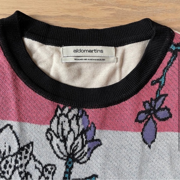 Anthropologie Aldomartins Floral Print Sweater / M - Picture 5 of 10